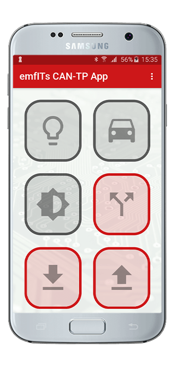 Android Demo-App zur Steuerung eines CAN-TouchPanels - Bild 1 | emfITs GmbH