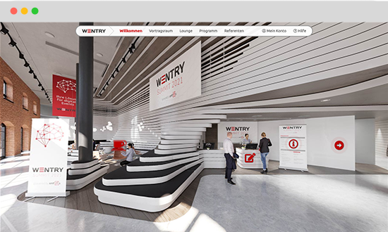 emfITs WENTRY - Die perfekte Umgebung für Ihre virtuellen, hybriden und Präsenz-Events